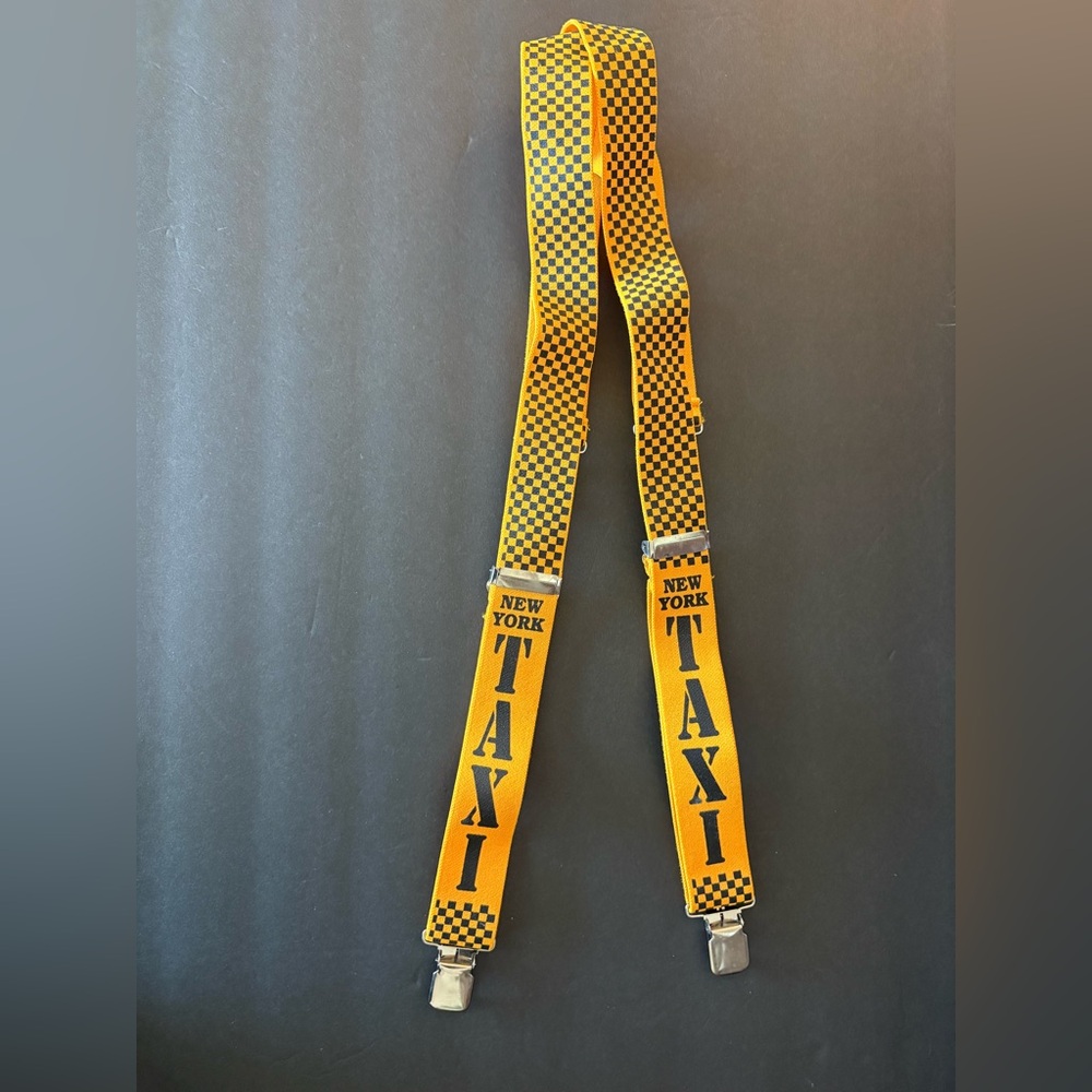 New York Taxi Yellow Suspenders